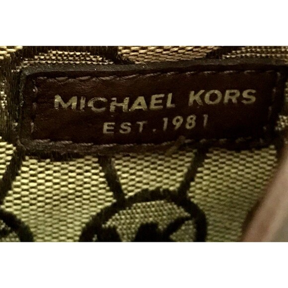 Michael Kors MK  Fashion Sneakers Women's 6M Cap Toe Brown Signature Logo Canvas - Picture 12 of 14
